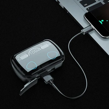 Savioke M10 Bluetooth 5.1 Слушалки, Зарядно Устройство Ще Захранване На Скоростната Безжични Слушалки Стерео Спортни Водоустойчиви Слушалки Слушалки С Микрофон