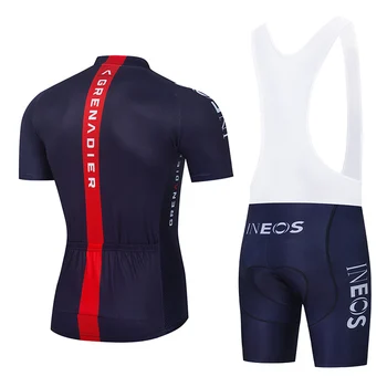 2021 INEOS Cycling Team Jersey 20D Bike Shorts Set Ropa Ciclismo Мъжки МТБ Summer Bicycling Maillot Bottom Clothing
