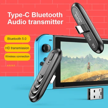 2021New Bluetooth 5.0 Adapter USB Wireless Bluetooth Audio Transmitter Receiver Adapter TYPE-C Adaptador for PC TV Car Стерео уредба,
