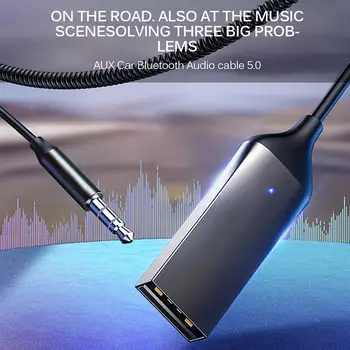 Bluetooth SBC/AAC Адаптер Донгл Кабел За Автомобил с 3.5 мм Жак Aux Bluetooth 5.0 4.2 4.0 Приемник, Говорител Аудио Музикален Предавател