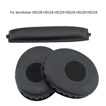 Слушалки Foam Cusion Подмяна на амбушюров + лента за глава за слушалки Sennheiser HD228 HD218 HD219 HD229 HD220 HD239