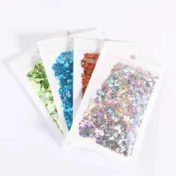 10g 6mm Ultra Thin Nail Sequins Mixed Gradient Maple Leaf Sequins Paillettes For Nails Art Маникюр,3d Сам Nail Art Decoration