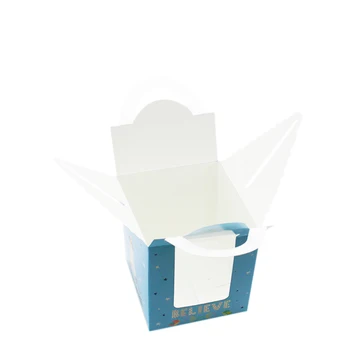 20PCS Cupcake Кутии Дръжката на Прозореца Крафт-Хартия за Опаковане на Подаръци Скоростна Децата Рожден Ден на Дома на Сватбата Сувенири Реколта Дисплей на Скоростната