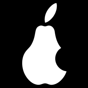 15x8cm Круша НЕ Логото на apple Vinyl Стикер Die-Cut Лаптоп Нов Стил Горещо да Бъдат Различни Oem автоаксесоари Интериор на Колата Стикер на Автомобила