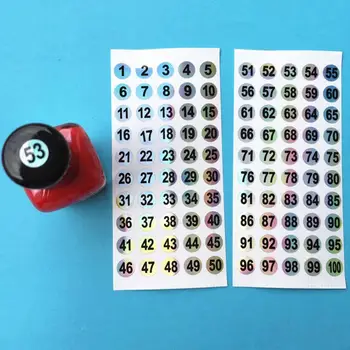 През цялата Водоустойчив Нокти Number Sticker Цифрови Етикета, самозалепващи Number Sticker Gel Polishing Mark Ноктите Инструмент