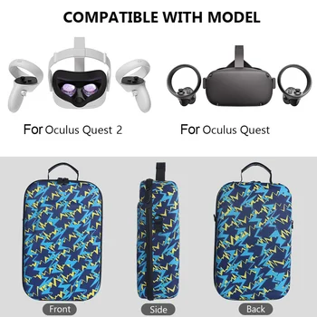 Твърд EVA Пътна Чанта За Съхранение на Oculus Quest 2 VR Слушалки Преносим Удобен Калъф За Носене VR Слушалки Контролери Аксесоари