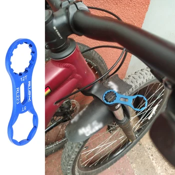 RISK Aluminum Bicycle Front Fork Repair Tool For SR Suntour XCR/XCT/XCM/RST МТБ Bike Front Fork Cap Гаечен Ключ, Инструменти За Разглобяване