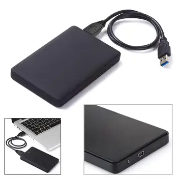 HDD Case Slim Portable 2.5 HDD Enclosure Sata to USB Твърди дискове HDD Case With USB Кабел USB 2.0 External Hard Disk Case