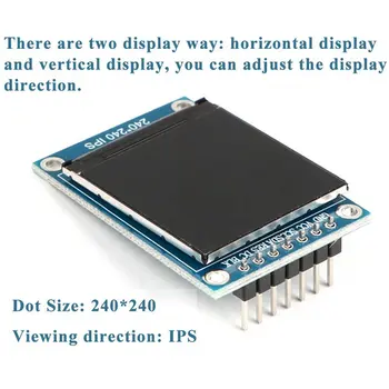 High Definition 1.3 Inches Lcd Tft Дисплей Ips Lcd Full Screen Color Комуникационно Напрежение St7789 Drive