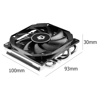 ID-COOLING IS-30 CPU Cooler Fan 12v with Quiet PWM Cooling Fan 4 Direct Contact Heatpipes Ultra Slim CPU Air Cooler