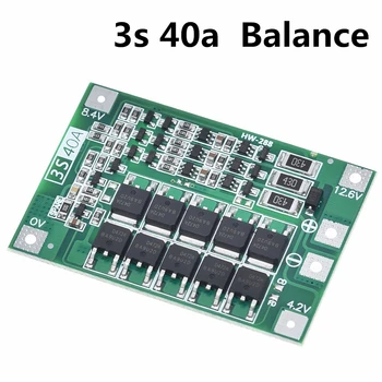 3S 4S 40A 60A Li-ion Lithium Battery Charger Защита Board 18650 BMS For Пробийте Motor 11.1 V 12.6 V/14.8 V 16.8 V Enhance Balance