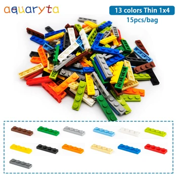 Aquaruta 15 бр./лот САМ градивните елементи на 13 Цвята 3710 Thin1x4 Образователни Творчески Размер е Съвместим С логото на Играчки за Деца
