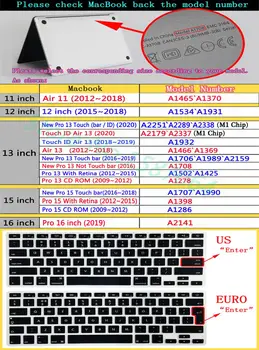 Калъф за MacBook 2020 M1 Air 13 инча A1466 A2337A2179 Pro 11 12 13 15 16 Retina A1706 A2338 A2159 A2289 A2251 Space case