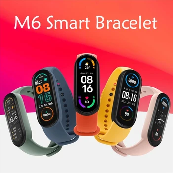 2021 Нов Band M6 Smart Watch Гривна Следи Кръвното Налягане Фитнес Цветен Екран Smartwatch Smart Clock Часовник За Мобилен Телефон