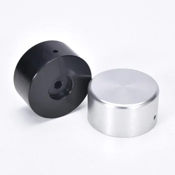 1 бр Пълно алуминиев потенциометър за контрол на звука диаметър на дръжката 48 мм алуминий, сребро, черен дръжка