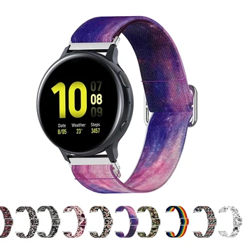 20 мм, 22 мм и Каишка За Samsung Galaxy Watch Active 2 3 Gear S2 Найлон Еластичен Ремък За Печат Каишка За Гривна Amazfit BIP GTS 2