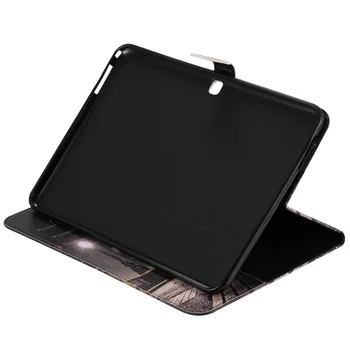 3D Feather Живопис ПУ кожен калъф за Samsung Galaxy Tab 4 10.1 инчов SM-T530 T531 T535 Tablet защитен калъф + GiftFilm