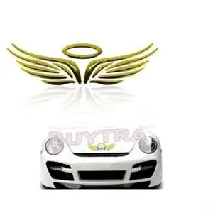 1 бр. 3D Крила на Ангел Прозореца на Колата Броня Тяло Знак Емблема Стикер Стикер 16x5.5 см