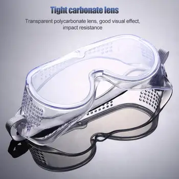 1БР Прозрачни Фарове за Предпазни Очила на Очите Chemical Лице Anti-pollution Прахозащитен И брызгозащищенные Очила, Средства за Индивидуална Защита