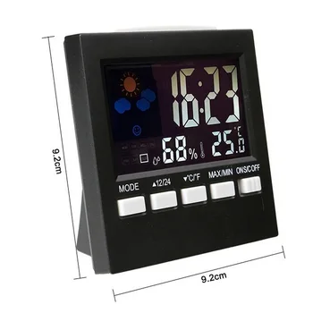 LCD Дигитален Термометър метеорологичната станция Часовник Аларма Календар Стая за Домашно Влагомер, Термометър Температурата на Влага