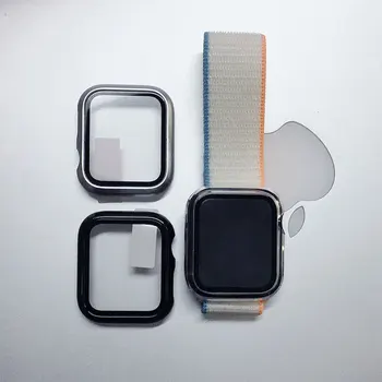 Найлон контур калъф+каишка за Apple Watch band 44 мм 40 мм iwatch Serie 6 SE 5 4 3 Каишка гривна кореа за apple watch 42 мм, 38 мм и каишка
