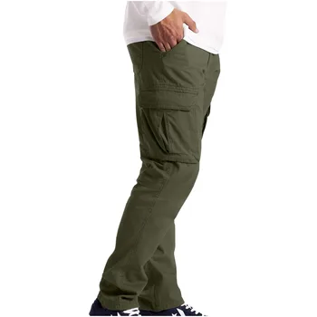Мъжките Ежедневни Панталони, Дънки, Мъжки Панталони-карго Работно облекло Combat Safety Cargo 6 Джоб Пълен с Панталони Hombr Joggers Masculino Jeans