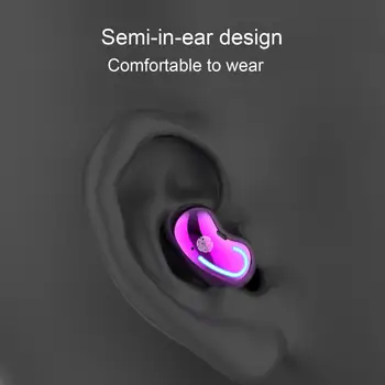 Bluetooth 5.1 Слушалки Сензорно Управление, Спортни Игри Безжични Слушалки 6D стерео Слушалки в ушите цифров дисплей Музикални слушалки