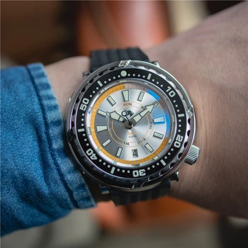 Proxima Luxury Top Brand Mens ' 300M Diver Watch Бял Циферблат Сапфир Кристал NH35 Automitic Механични Спортни Ръчни Часовници AAA Clocks