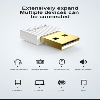 ORICO Mini Wireless USB Bluetooth Dongle Adapter 5.0 Bluetooth Music Audio Receiver Предавател За PC Говорителя Мишка за Лаптоп