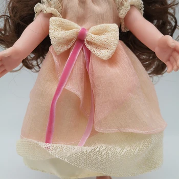 Детски винил Кукли За момичета Kawaii Mini 32 см Кукла Пълен комплект Дрехи Поли Принцеса 1/6 Тялото Играчки са Подходящи за Децата Къдрава Вигги