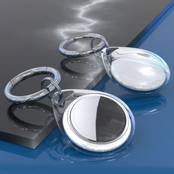 Каплевидная защитно покритие под формата на Капки Вода Anti-lost Case For Airtags Device Ключодържател Anti-scratches Sleeve Прозрачен калъф TPU