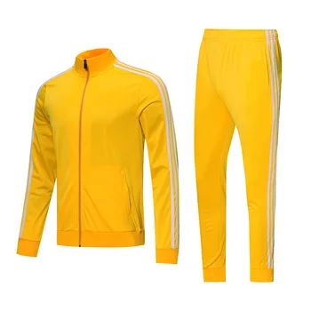 Мъжки Спортен Костюм Млади Мъжки Модерни Панталони С Дълги ръкави Случаен Комплект От Две части 2021 Есен И Зима Плътен Цвят Мъжко Яке