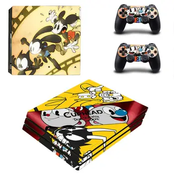 Cuphead PS4 Pro Stickers Play station 4 Skin Sticker Decal Cover For PlayStation 4 PS4 Pro Console & Controller Skin