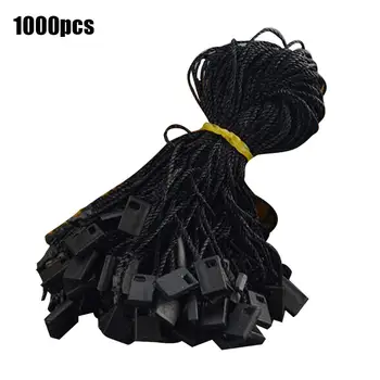 1000pcs/Pack Highquality Black White Clothing Hang Tag String Hang Tag String Cord For Garment Stringing Price Дръжките Seal Tag