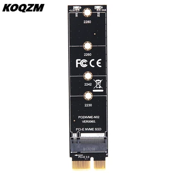 PCIE To M2 Adapter NVMe SSD M2 PCIE X1 Raiser PCI-E PCI Express M Key Connector Поддържа 2230 2242 2260 2280 М 2 SSD Full Speed