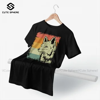 Fox Tee Shirt Страхотно С Къс Ръкав 100 в памучна Тениска Градинска Тениска с Принтом 4xl Man