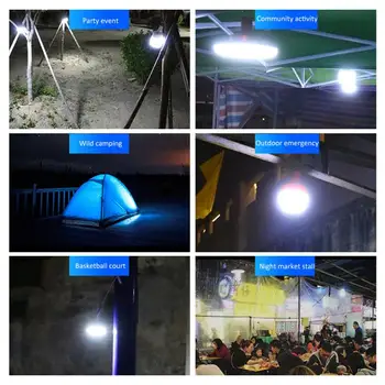 1PCS Charging LED Mobile Night Market Светлини Акумулаторна Супер Ярки Затемняющая Външна лампа за Аварийно Осветление Лампа за Аварийно Осветление