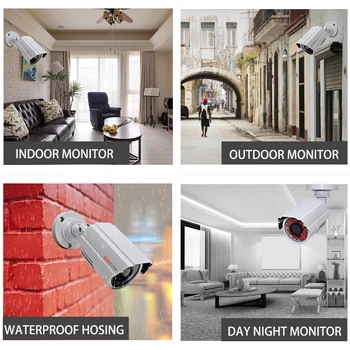 AHD Security Surveillance Camera видео 2PCS /2MP/5MP Bullet Kit Outdoor Weatherproof Housing 66ft Night Vision IR камери за ВИДЕОНАБЛЮДЕНИЕ Cam Video