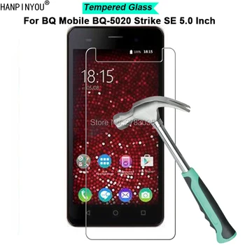 За BQ Mobile BQ-5020 Strike SE New 9H Hardness 2.5 D Ultra-thin Toughened Tempered Glass Screen Protector Film Protect Guard