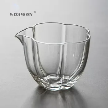 WIZAMONY glass fair mug дебели огнеупорни висок бор и силиций чай чай морски гледна чай и прибори чаша аксесоари за чайна церемония