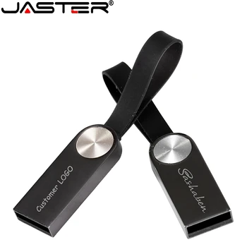JASTER USB 2.0 High Speed Metal Waterproof 128GB 32GB 64GB 16GB, 4GB Flash Drives metal Fashion Stick 1PCS free custom logo