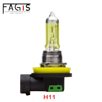 Fagis 2 Бр H11 12V 55W Жълти Светлини на Автомобилни Фарове Авто Фарове за мъгла Халогенни Лампи