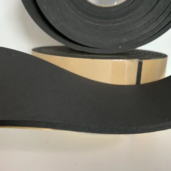 Продажба на едро на 5 мм дебела черна гъба EVA еднопосочна Лента Автомобили ударопрочная лента висока температура стационарно оборудване запечатване лента пенопластовая лента