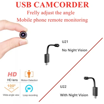 Full HD Mini USB Wifi Nanny Camera Home Security Камери Night Vision Micro Secret Cam Motion Detection Video Voice Recorder