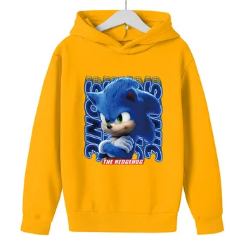 Момчетата Качулки Hoody Sonic Children ' s Hooded For Teens Girls Costume Tiny Summer Cotton Sweatershirt Hoody Панталони с качулка