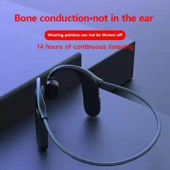 Преносими Безжични Слушалки Костна Проводимост Bluetooth-съвместими Слушалки 5.0 С Микрофон Детска Слушалки Спорт Външен Високоговорител
