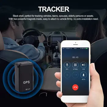 GF07 Тракер GPS Тракер Миниатюрен Интелигентен Локатор на Автомобила анти-кражба Запис Силна Магнитна Адсорбция