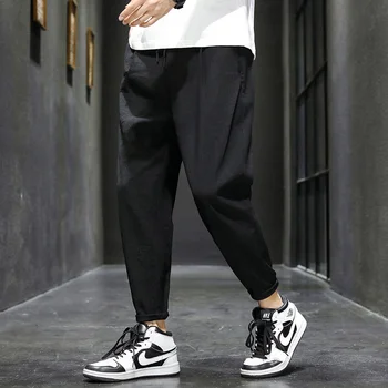 MrGB Плътен Цвят Мъжки Зреещи 2021 Японска Градинска Облекло Човек на Ежедневните Свободни Панталони Мода за Мъже Пътеки панталони Панталони 3XL