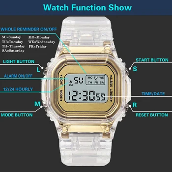 Модни Часовници Дамски Мъжки Златни на Ежедневните Ефирни цифрови Спорт Часовници Подарък Любовник Часовник Детски Ръчни Часовници Дамски Reloj mujer
