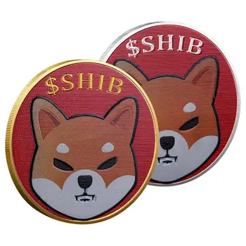 Cool New Dogecoin Killer Shiba Inu Coin (SHIB) CRYPTO Metal Gold Plated Physical Shib Doge Killer Магазини за Възпоменателни монети